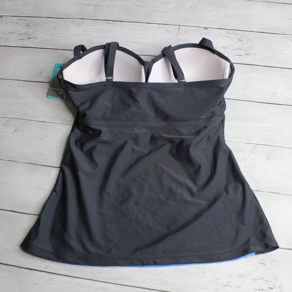 Free Country Women's 2 Pc Tankini Swimsuit Size S 4 6 Swim Skort Skirt - Picture 7 of 10